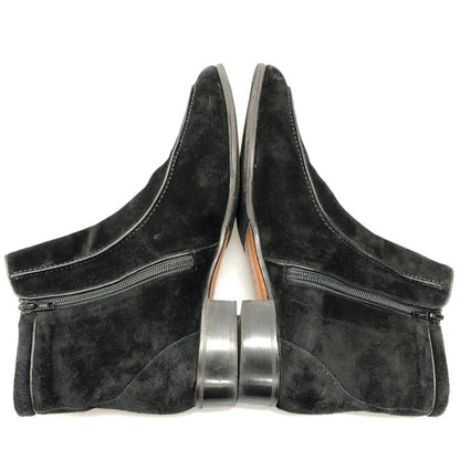 バルマン スウェード サイドジップブーツ ブラック サイズ8.5  BALMAIN 約26.5cm【AFC43】