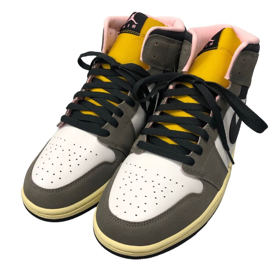 ナイキ エアジョーダン1 ミッド HQ2011-100 ハイカット スニーカー ブラウン×ピンク サイズUS11 29㎝ メンズ NIKE AIR JORDAN 1 MID SE 約29.0cm【AFD4】