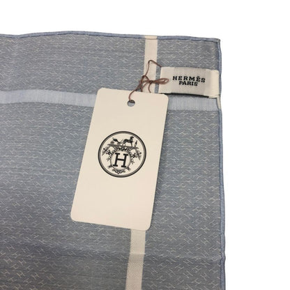 エルメス ハンカチ コットン100% ブルー系 レディース HERMES【AFI14】【中古】
