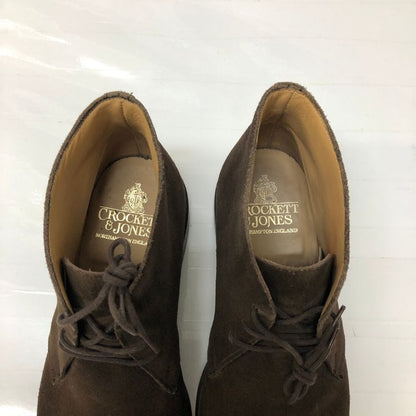 クロケット＆ジョーンズ チャッカブーツ スエード チルターン ダークブラウン サイズUK7.5E メンズ Crockett&Jones 約26.0cm【AFD4】