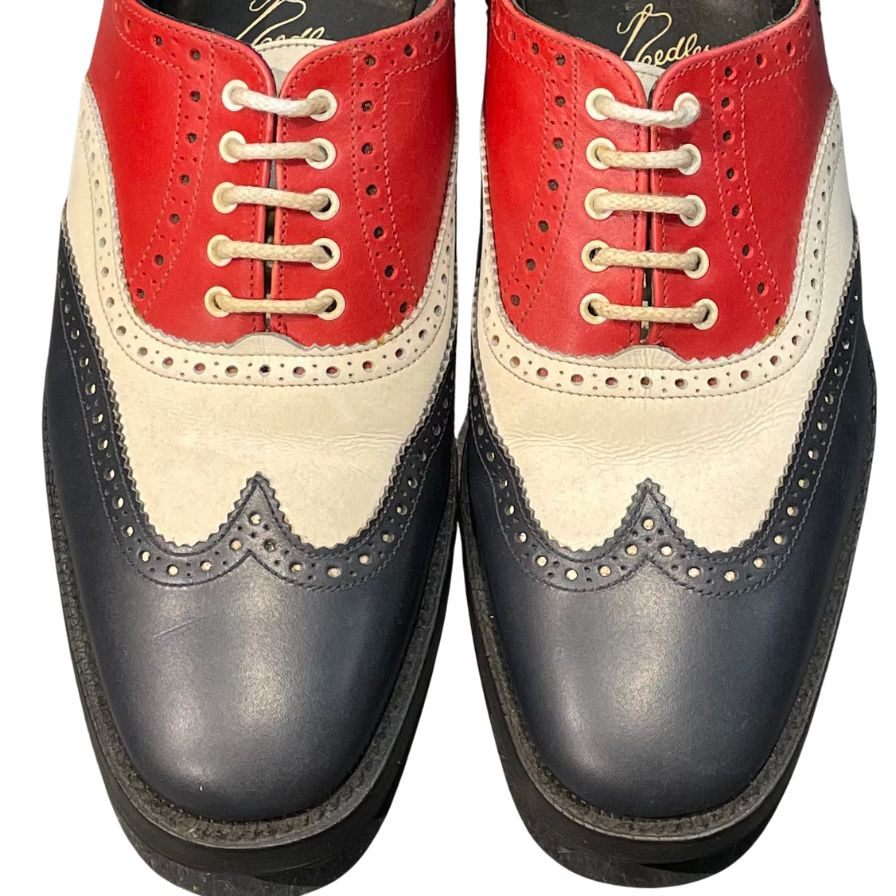 トリッカーズ ニードルス別注 レザーシューズ ウイングチップ トリコロール メンズ サイズUK8  Tricker’s ビジネスシューズ 約27.0cm【LA】【中古】