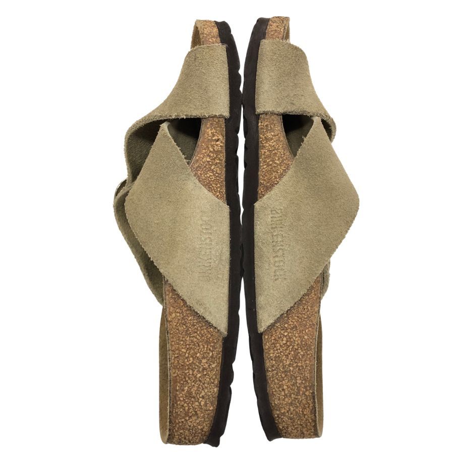 ビルケンシュトック サンダル スエード サイズ24.5 メンズ ベージュ系 BIRKENSTOCK 約24.5cm【AFC41】