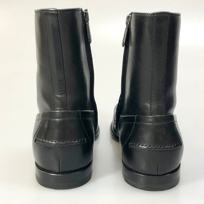 ボッテガヴェネタ レザーローファーブーツ サイドジップ イタリア製 メンズ サイズ40 ブラック BOTTEGA VENETA 約25.0cm【AFC4】