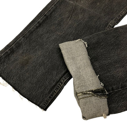リーバイス 501 デニムパンツ カットオフ ボタン裏653 USA製 グレー系 メンズ W32 L30 LEVI’S 【AFB1】