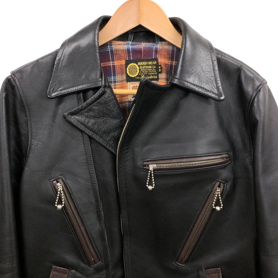 中古■リアル マッコイズ レザージャケット 30s スポーツ タイプ ブルゾン ブラウン レディース サイズ34 THE REAL McCOY’S ROUGH WEAR 【AFG1】