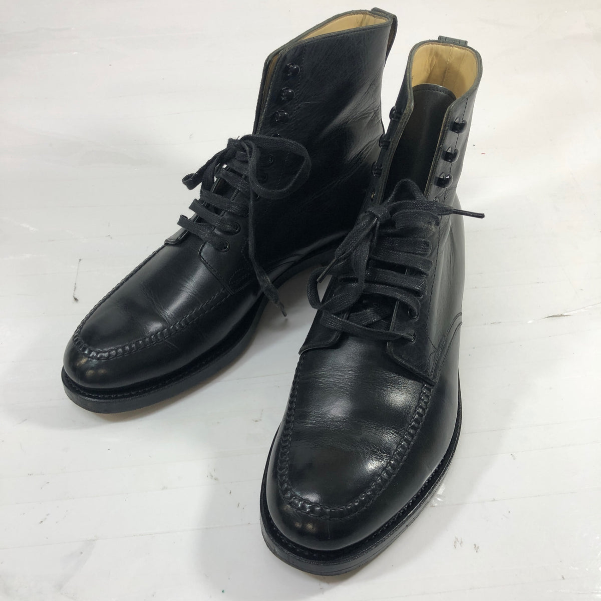 ヒロシツボウチ ブーツ カーフ ブラック サイズ6 メンズ HIROSHI TSUBOUCHI 約24.5cm【PTM】