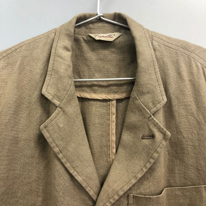 中古◆カパルビオ 3B リネン ジャケット ベージュ メンズ サイズ50 Capalbio 【AFB6】