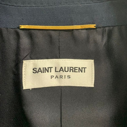 新品同様◆サンローラン パリ 13AW エディ期 スモーキングジャケット 340050 ネイビー メンズ サイズF38 SAINT LAURENT PARIS 【AFB35】