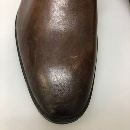 カルロメディチ レザーシューズ プレーントゥ イタリア製 メンズ サイズ40 ブラウン  CARLO MEDICI 約25.0cm【AFC52】