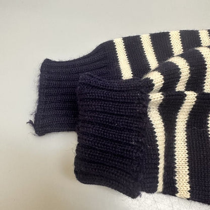美品◆ガンジーウーレンズ ロングスリーブニット ウール イングランド製 サイズ38 GUERNSEY WOOLENS 【AFB2】