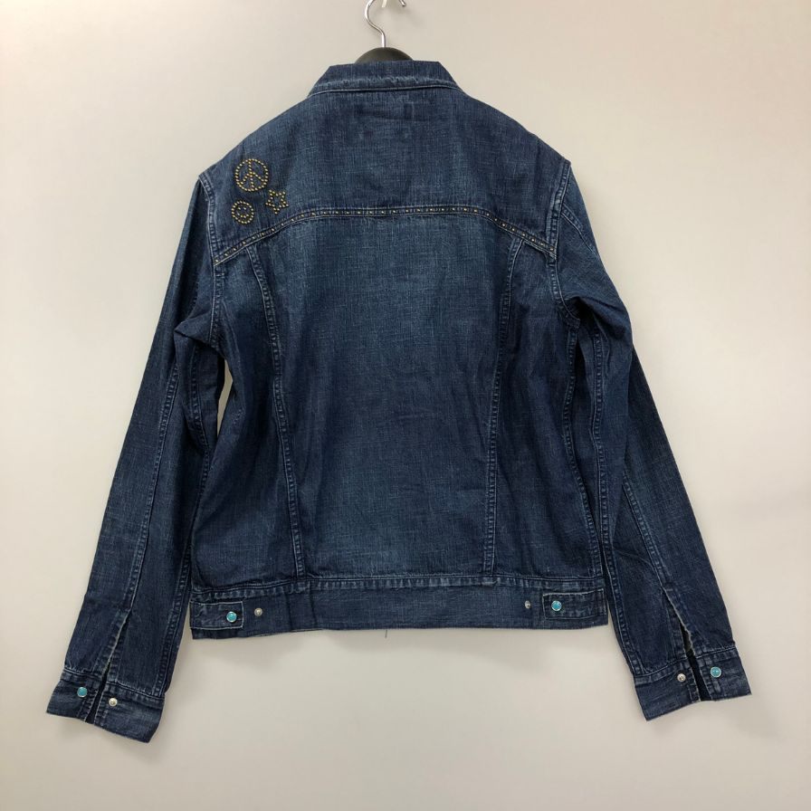 極美品◆レミレリーフ デニムウエスタンシャツ ビジュー付き メンズ サイズXL REMI RELIEF 【AFB36】