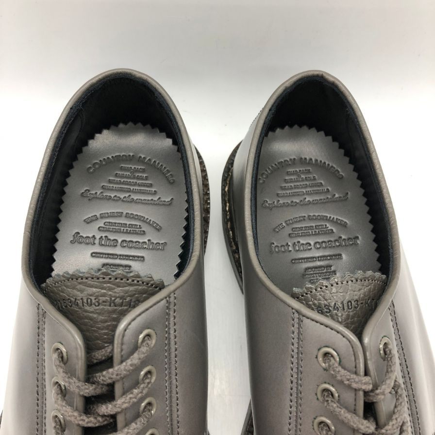 フット ザ コーチャー ハーダー GM1634103-KT1818 グレー サイズ7 メンズ foot the coacher 約25.0cm【AFD9-2】