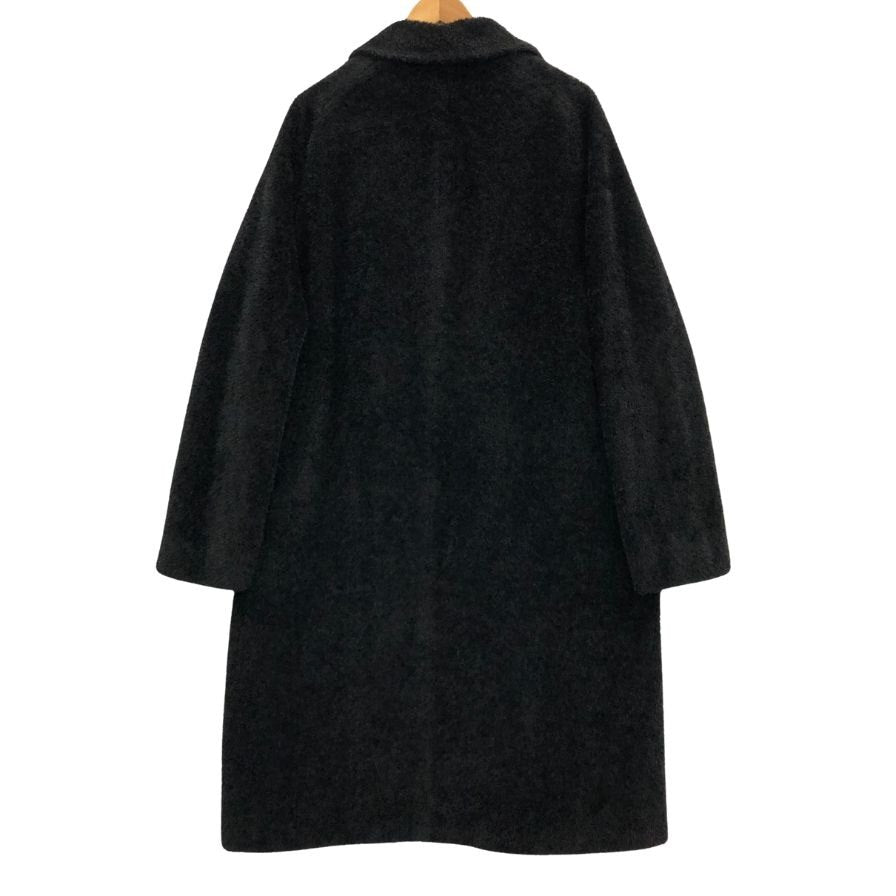 美品◆マックスマーラ コート アルパカ×ウール サイズ42  ブラック レディース  旧白タグ Max Mara 【AFA11】