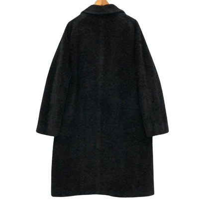 美品◆マックスマーラ コート アルパカ×ウール サイズ42  ブラック レディース  旧白タグ Max Mara 【AFA11】
