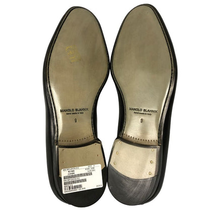 マノロブラニク タッセルローファー ブラック サイズ9 MANOLO BLAHNIK 約27.5cm【AFD5】