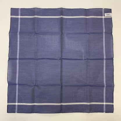 エルメス ハンカチ コットン100% ネイビー レディース HERMES【AFI13】【中古】