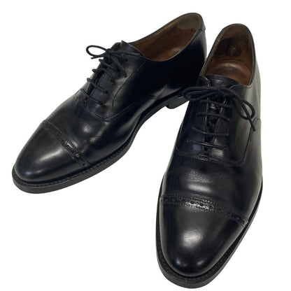 ロイドフットウェア レザーシューズ パンチドキャップトゥ  ブラック カーフ サイズUK7E メンズ Lloyd Footwea 約25.0cm【AFC53】