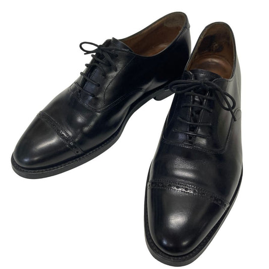 ロイドフットウェア レザーシューズ パンチドキャップトゥ  ブラック カーフ サイズUK7E メンズ Lloyd Footwea 約25.0cm【AFC53】