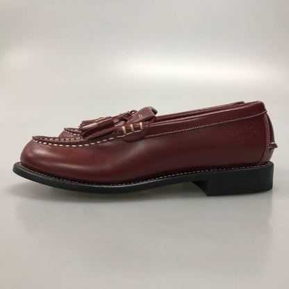 リーガルシューアンドコー タッセルローファー  カーフ レッド サイズ24.5 REGAL shoe＆co 約24.5cm【AFC36】