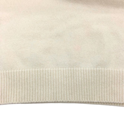 美品◆ストーンアイランド クルーネックニット 8115508A3 ロゴパッチ ウール ポリアミド サイズM メンズ ホワイト STONE ISLAND 【AFB35】
