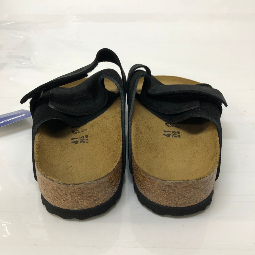 ビルケンシュトック 1022350 KYOTO スエードサンダル ブラック サイズ41 メンズ BIRKENSTOCK 約26.5cm【AFD4】