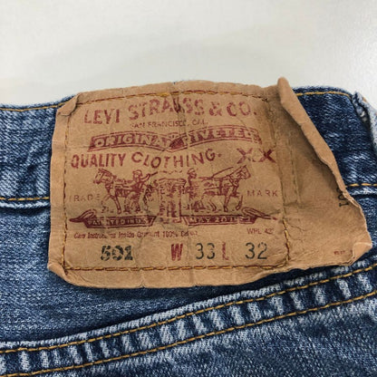 リーバイス デニムパンツ 501 ボタンフライ メンズ ブルー サイズW33L32 Levis 【AFB26】