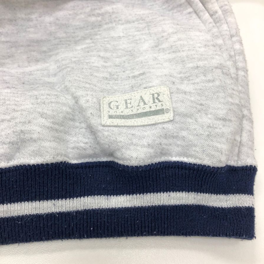 美品◆ギアフォースポーツ フーディ ボタン 裏起毛 メンズ ホワイト サイズXL  GEAR FOR SPORTS 【AFB47】