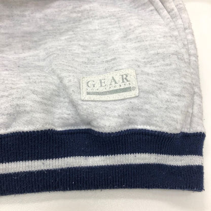 美品◆ギアフォースポーツ フーディ ボタン 裏起毛 メンズ ホワイト サイズXL  GEAR FOR SPORTS 【AFB47】