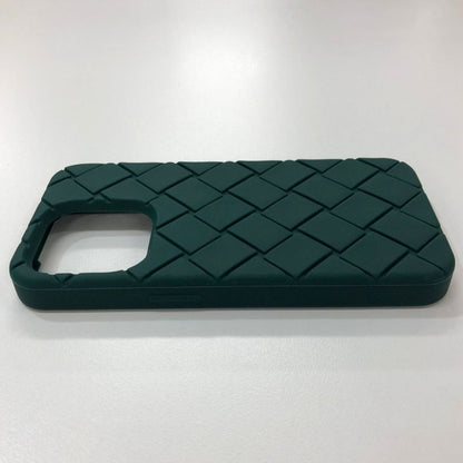 ボッテガヴェネタ iPhoneケース iPhone15Pro ラバー イントレチャート グリーン系 BOTTEGA VENETA【AFI10】【中古】