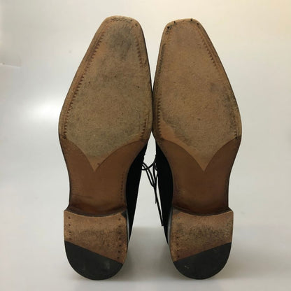 メルミン チャッカブーツ 25011 スエード ブラック サイズUK7 メンズ MEERMIN 約26.0cm【AFD2】