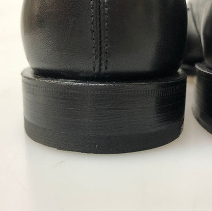 プラダ レザーシューズ プレーントゥ 本革 ブラック メンズ サイズ5.5 PRADA 約24.5cm【AFC30】