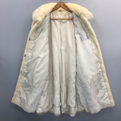サガミンク 銀サガ ハーフコート ミンク ファー アイボリー サイズF レディース SAGAMINK【AFF22】