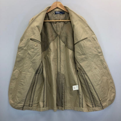 美品◆ポロラルフローレン テーラードジャケット 90S 3B ベージュ メンズ サイズM Polo Ralph Lauren 【AFB9】
