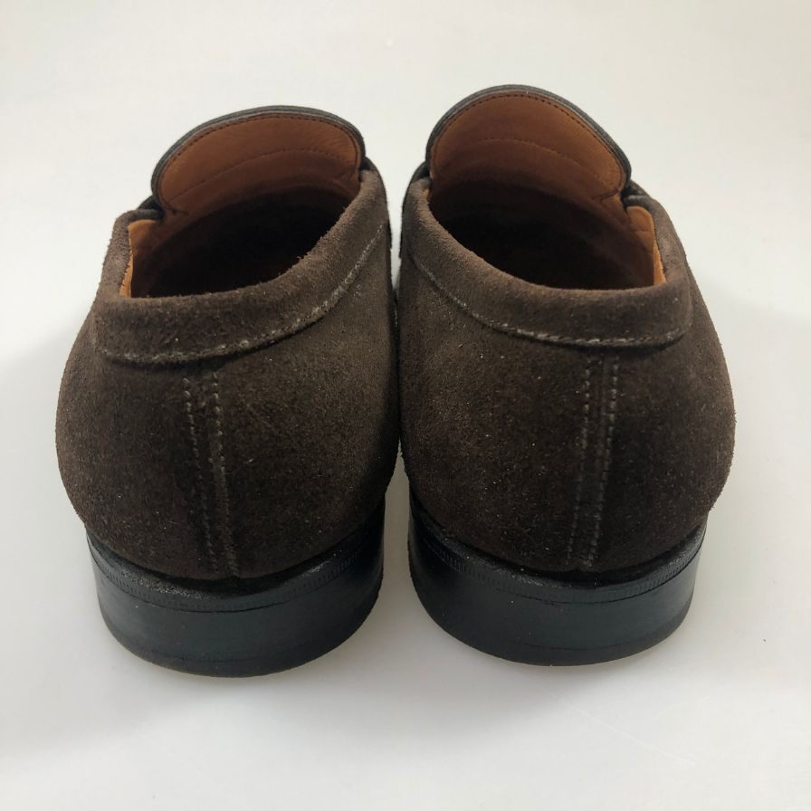 ジェイエム ウエストン ローファー スエード ブラウン系 サイズ4.5 メンズ J.M.WESTON 約24.0cm【AFC42】