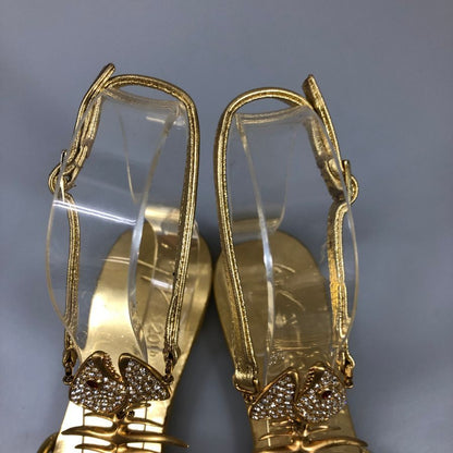 ジュゼッペザノッティ サンダル 20周年ジュエルエディション ゴールド レディース サイズ39 giuseppe zanotti 約25.5cm【AFC53】