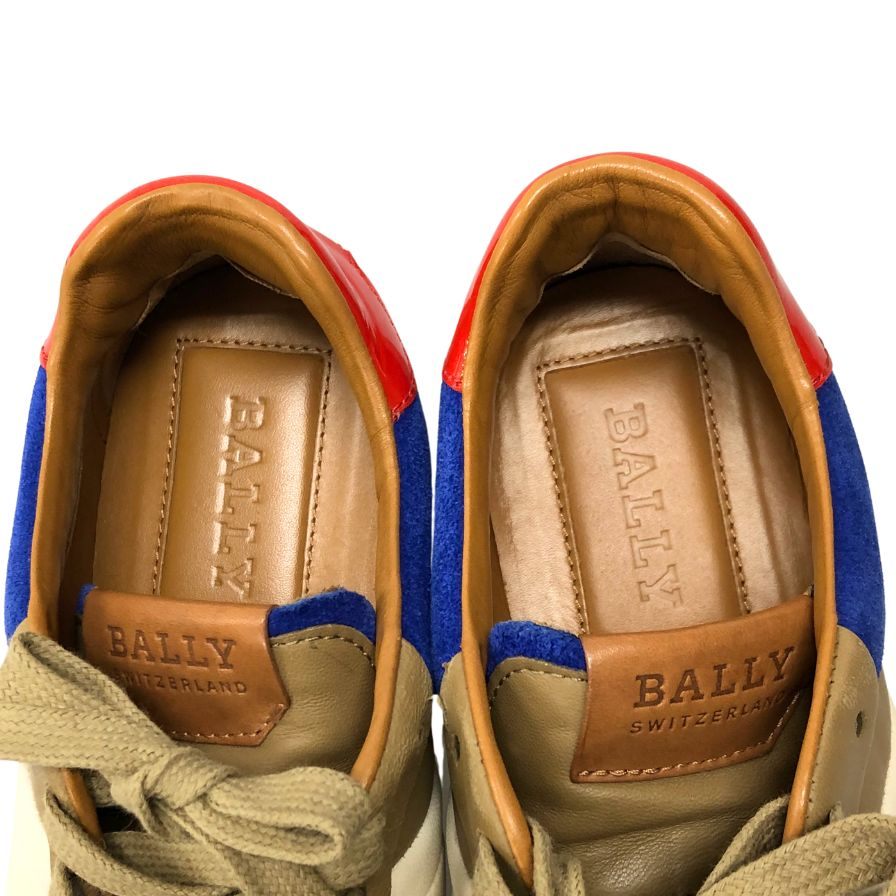 バリー レザー切替 スニーカー サイズ 37ハーフ レディース 総柄 BALLY 約23.5cm【AFC8】