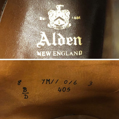 オールデン インディーブーツ 405 カーフ ブラウントゥルーバランスラスト サイズ8 Alden ブーツ 約26.0cm【LA】【中古】