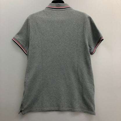 美品◆モンクレール ポロシャツ MAGLIA POLO MANICA CORTA グレー系 メンズ サイズM MONCLER 【AFB36】