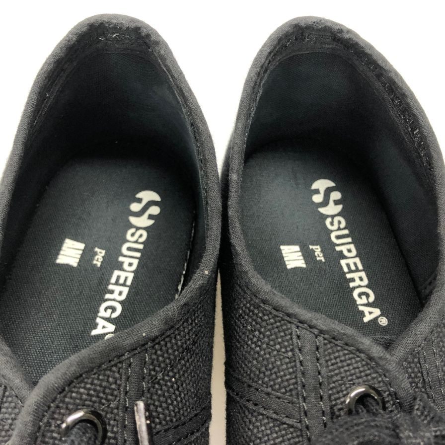 スペルガ スニーカー 2725 NUDE  キャンバス  メンズ ブラック サイズ43 SUPERGA 約28.0cm【AFC47】