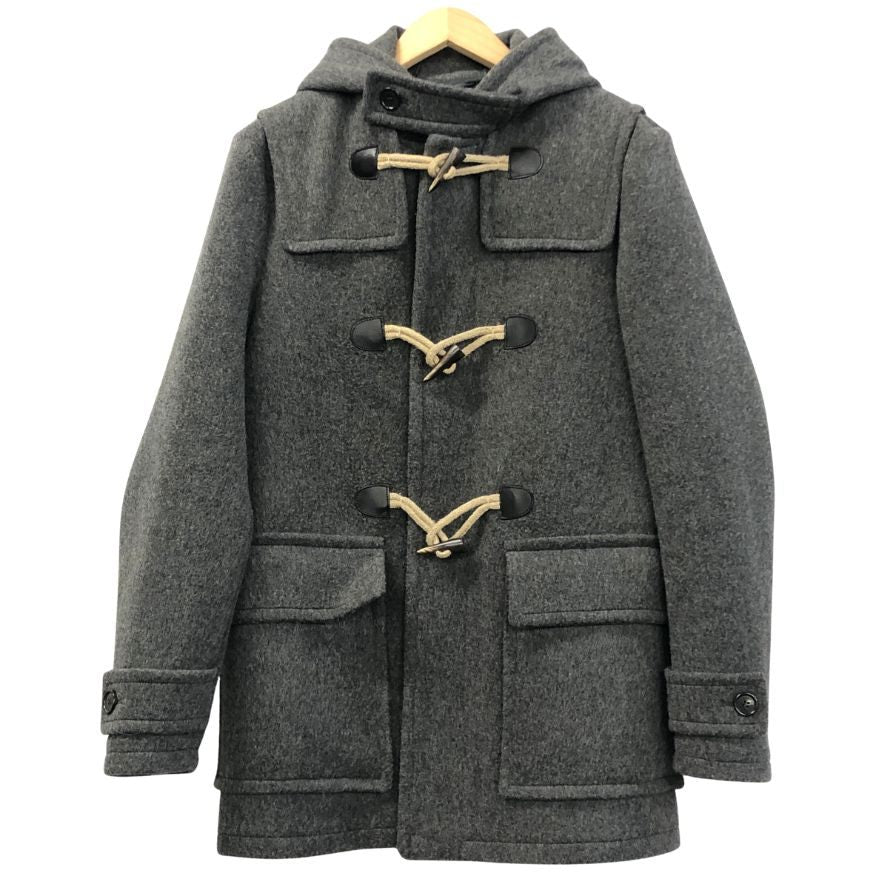 美品◆プラダ ショート丈 ダッフルコート 2014 SGH609 R132 メンズ サイズ46 グレー PRADA 【AFA8】