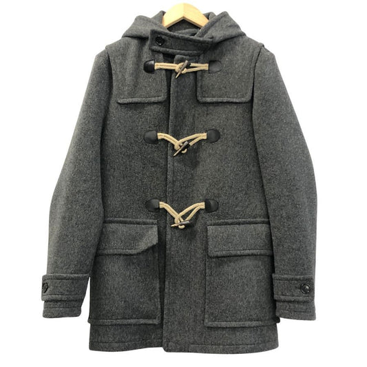 美品◆プラダ ショート丈 ダッフルコート 2014 SGH609 R132 メンズ サイズ46 グレー PRADA 【AFA8】