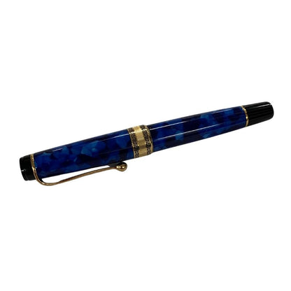 アウロラ 万年筆 オプティマ FP ブルー ペン先14K 585 F字 AURORA【AFI11】