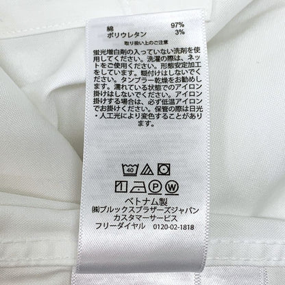 極美品◆ブルックスブラザーズ シャツ レギュラー 15-31 メンズ サイズ15 ホワイト BROOKS BROTHERS 【AFB45】