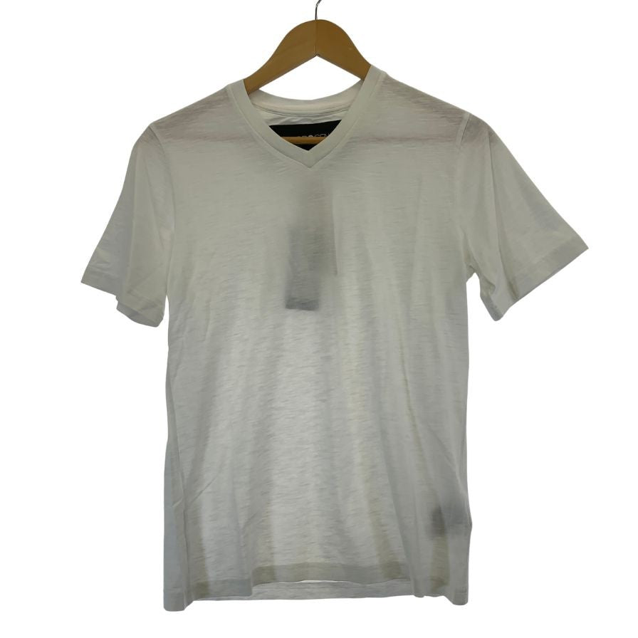 新品同様◆ハイドロゲン Tシャツ  Vネック ロゴ デザイン コットン ホワイト XS HYDROGEN 【AFB16】