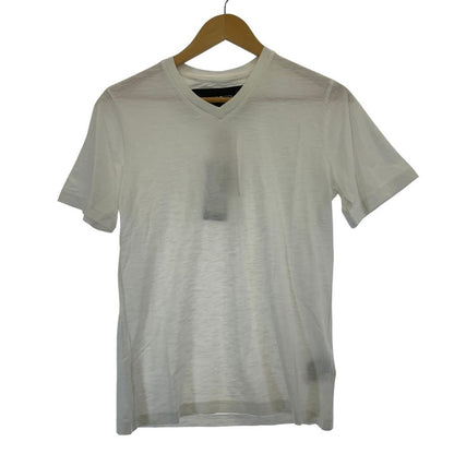 新品同様◆ハイドロゲン Tシャツ  Vネック ロゴ デザイン コットン ホワイト XS HYDROGEN 【AFB16】