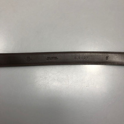 ホワイトハウスコックス レザーベルト カーフ 本革 B9427 ブラウン シルバー バックル Whitehouse cox【AFI8】