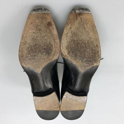 ナポリターノ ラケーレ レザーシューズ キャップトゥ メンズ サイズ7 ブラック Napolitano Rachele【AFC31】【中古】