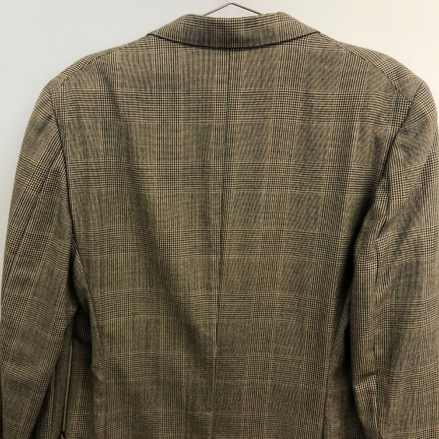 中古◆ジョルジオアルマーニ ジャケット グレンチェック グレー系 サイズ50 Giorgio Armani 【AFA15】