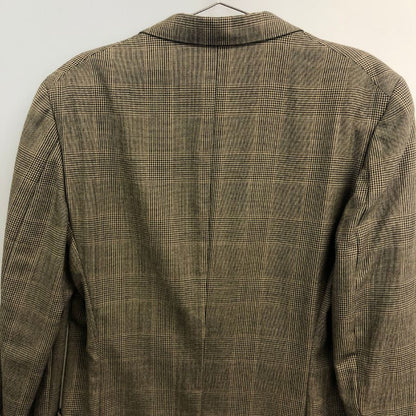 中古◆ジョルジオアルマーニ ジャケット グレンチェック グレー系 サイズ50 Giorgio Armani 【AFA15】