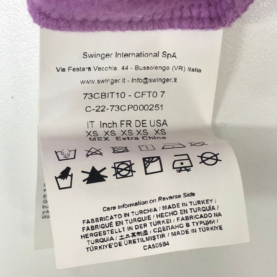 中古◆キアラ フェラーニ プルオーバーパーカー ショート丈 パープル系 レディース サイズXS Chiara Ferragni 【AFB51】